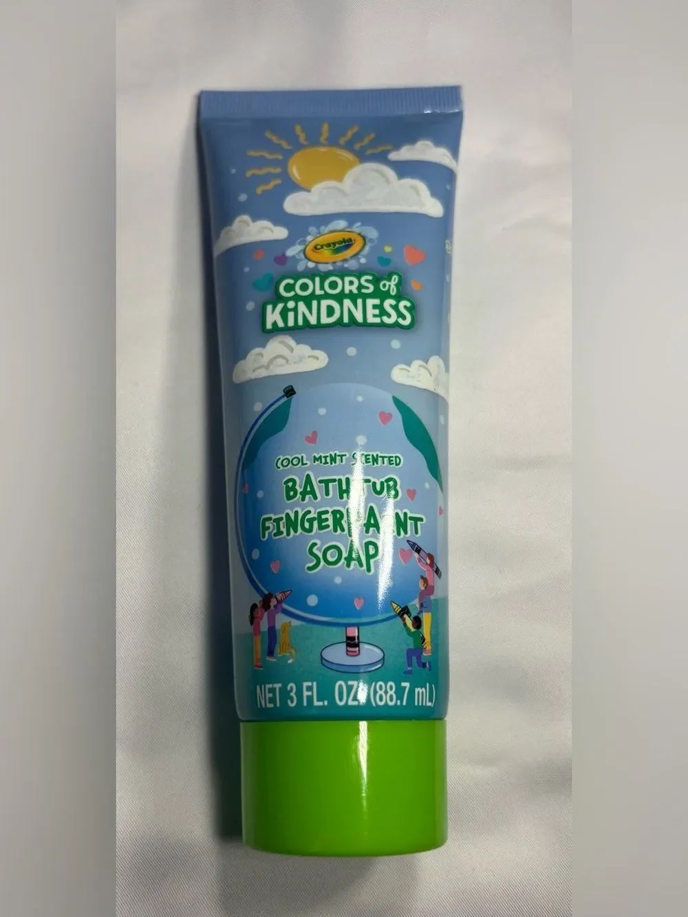 4 New Crayola Colors of Kindness Bathtub Fingerpaint Soap
